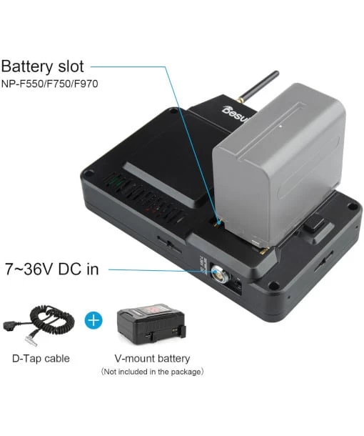 Desview DR6 5.5″ Wireless HD Monitor With Video Transmitter 4 Desview DR6 5.5″ Wireless HD Monitor With Video Transmitter - Afbeelding 4