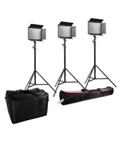 Bresser SH-1200A Bi-Color LED Set (3x LED En 3x Tripod)