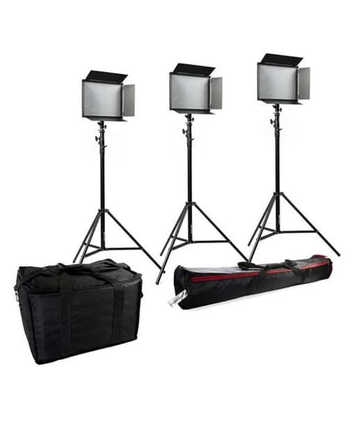 Bresser SH-1200A Bi-Color LED Set (3x LED En 3x Tripod) 1 Bresser SH-1200A Bi-Color LED Set (3x LED En 3x Tripod)