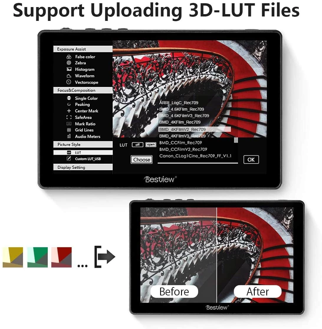 Desview R7 Field Monitor 7″ 1000nit 1920×1200 3D LUT Touch Screen 4K HDMI 10 Desview R7 Field Monitor 7″ 1000nit 1920×1200 3D LUT Touch Screen 4K HDMI - Afbeelding 10