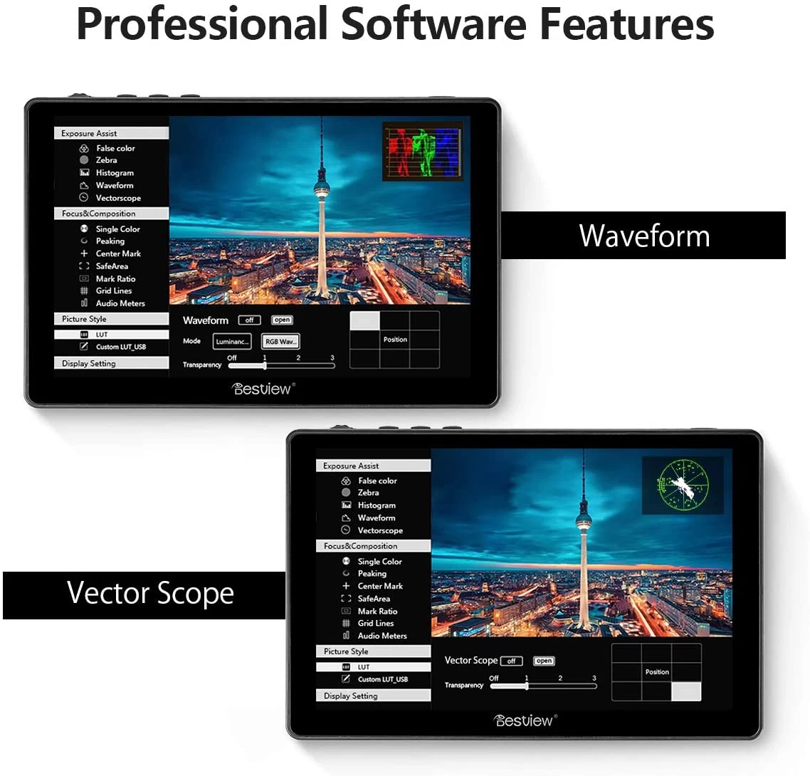 Desview R7 Field Monitor 7″ 1000nit 1920×1200 3D LUT Touch Screen 4K HDMI 11 Desview R7 Field Monitor 7″ 1000nit 1920×1200 3D LUT Touch Screen 4K HDMI - Afbeelding 11