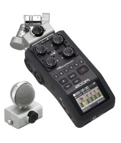 Zoom H6 Handy Audio Recorder -Beveiligingscamera Winkel H6 XY MS slant