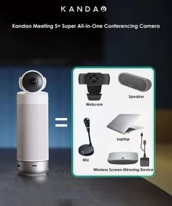 Kandao Meeting S Ultra-Wide 180° Standalone Video Conference Camera -Beveiligingscamera Winkel Meeting S all in one conferencing camera 3