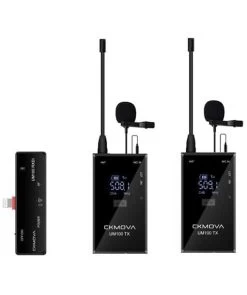 CKMOVA UM100 Kit6 UHF Wireless Microphone With 2x Transmitter + 1x Lightning Receiver