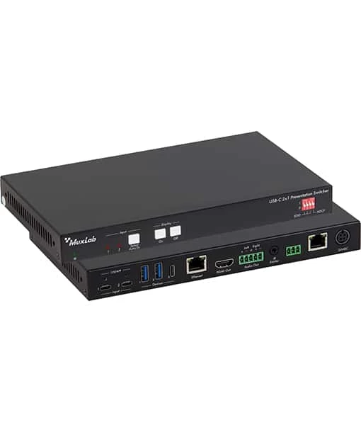 MuxLab 500531 2×1 USB-C Presentation Switcher 1 MuxLab 500531 2×1 USB-C Presentation Switcher