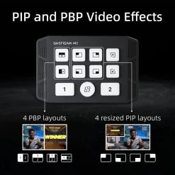 Osee GoStream M2 Dual 4K USB 3.0 HDMI Capture Card, 2.1 HDMI Splitter, Switcher, Recorder -Beveiligingscamera Winkel SV Osee GoStream M2 3