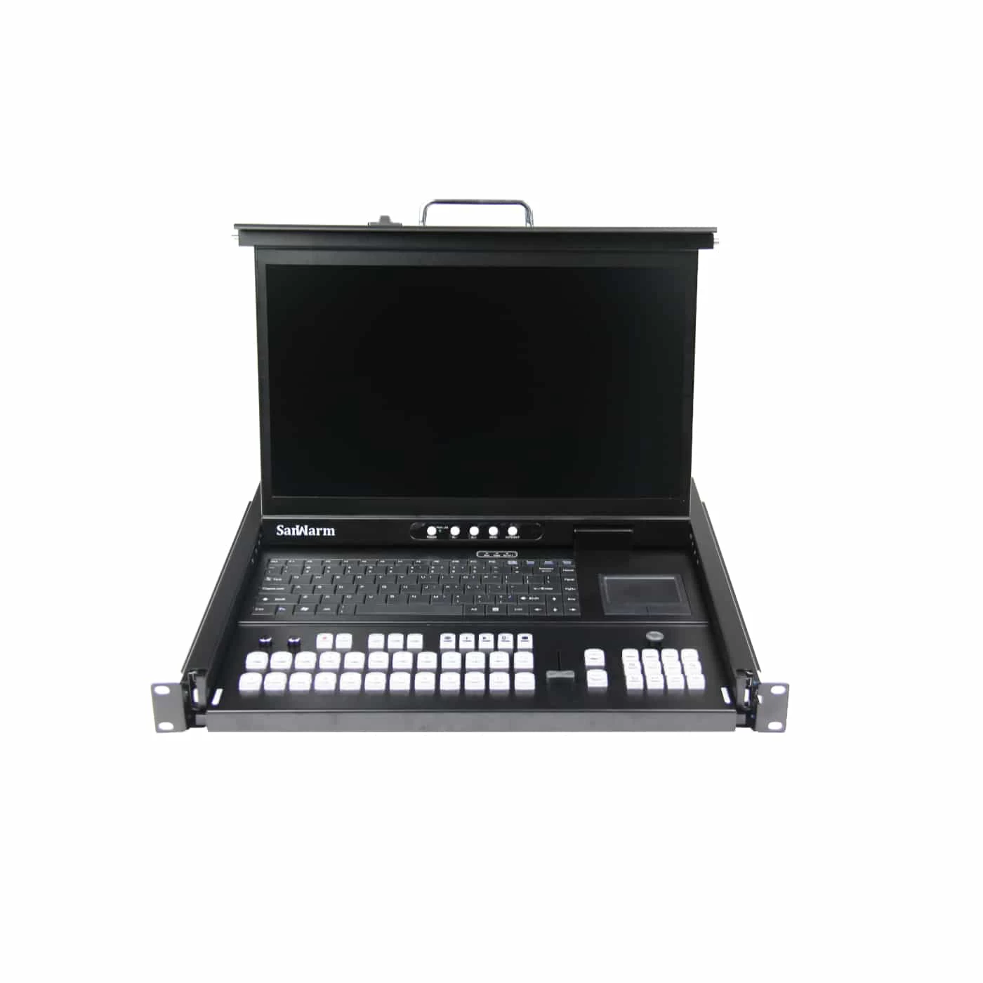 SanWarm SRM-1730P 17.3″ Rack Pull-Out Monitor, Keyboard And VMix Controller 2 SanWarm SRM-1730P 17.3″ Rack Pull-Out Monitor, Keyboard And VMix Controller - Afbeelding 2