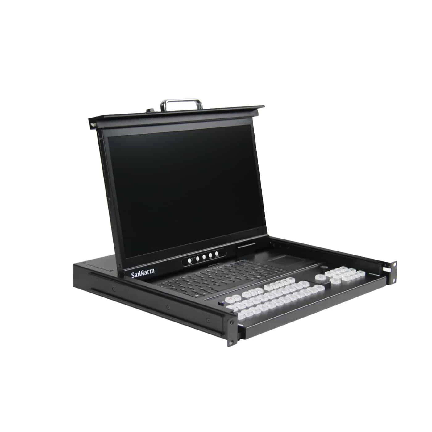 SanWarm SRM-1730P 17.3″ Rack Pull-Out Monitor, Keyboard And VMix Controller 4 SanWarm SRM-1730P 17.3″ Rack Pull-Out Monitor, Keyboard And VMix Controller - Afbeelding 4