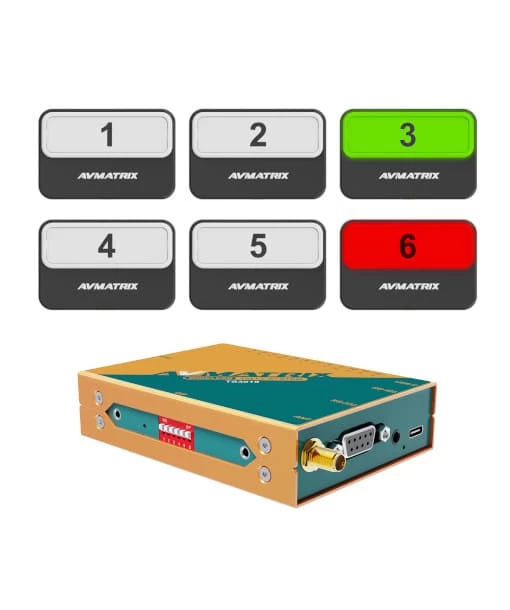 AVMATRIX TS3019-6 Wireless Multi-Camera Tally System 1 AVMATRIX TS3019-6 Wireless Multi-Camera Tally System
