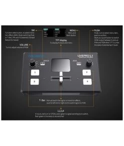 FeelWorld LIVEPRO L1 Multicamera Video Switcher With 4 X HDMI Inputs & USB Streaming -Beveiligingscamera Winkel feelworld livepro l1 multi camera 10