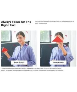 OBSBOT Tiny 4K AI-Powered PTZ 4K Webcam -Beveiligingscamera Winkel obsbot tiny 4k ptz webcam 3