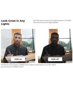 OBSBOT Tiny 4K AI-Powered PTZ 4K Webcam -Beveiligingscamera Winkel obsbot tiny 4k ptz webcam 4