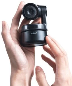OBSBOT Tiny AI-Powered PTZ Webcam -Beveiligingscamera Winkel obsbot tiny 4k ptz webcam hand