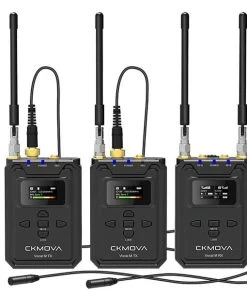 CKMOVA Vocal M V2 Professional UHF Dual-Channel Wireless Microphone 2x Transmitter & Receiver Set