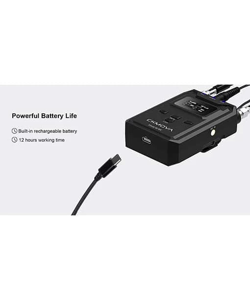 CKMOVA Vocal M V4 Professional UHF Dual-Channel Wireless Microphone XLR Transmitter, 3.5mm Bodypack Transmitter & Receiver Set 19 CKMOVA Vocal M V4 Professional UHF Dual-Channel Wireless Microphone XLR Transmitter, 3.5mm Bodypack Transmitter & Receiver Set - Afbeelding 19