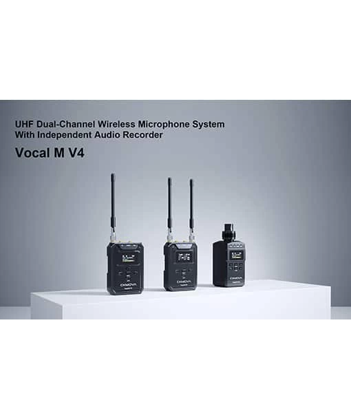 CKMOVA Vocal M V4 Professional UHF Dual-Channel Wireless Microphone XLR Transmitter, 3.5mm Bodypack Transmitter & Receiver Set 10 CKMOVA Vocal M V4 Professional UHF Dual-Channel Wireless Microphone XLR Transmitter, 3.5mm Bodypack Transmitter & Receiver Set - Afbeelding 10