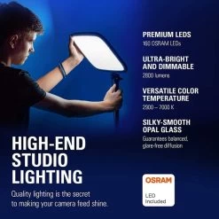 Elgato Key Light, Professional Studio LED Panel With 2800 Lumens 16 Elgato Key Light, Professional Studio LED Panel With 2800 Lumens -Beveiligingscamera Winkel sv elgato keylight 5