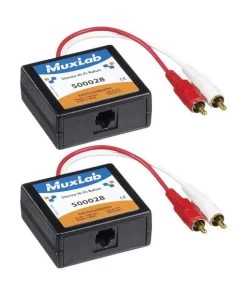 MuxLab 500028-2PK Stereo Hi-Fi 2-Pack RCA Balun Kit