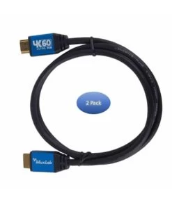 MuxLab 500091-2PK Premium High-Speed HDMI Cables With Ethernet, 1M, 2 Pack