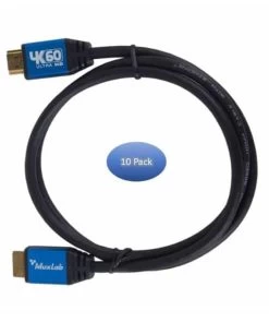 MuxLab 500092-10PK Premium High-Speed HDMI Cables With Ethernet, 2M, 10 Pack