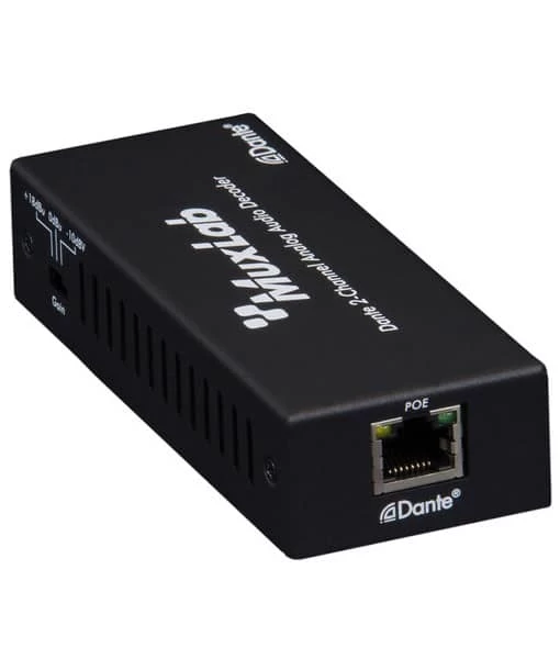 MuxLab 500552 Dante 2-Channel Analog Audio Decoder 2 MuxLab 500552 Dante 2-Channel Analog Audio Decoder - Afbeelding 2