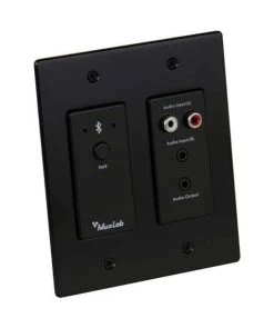 MuxLab Bluetooth And Analog Audio To Dante Interface (Black) Wallpanel