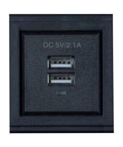 MuxLab 500616 Dual USB Charger Type A Module 5VDC 2.1A