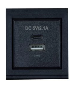 MuxLab 500618 RJ45 Cat 6 Module For Tabletop Panel (Black)