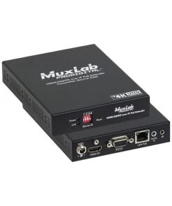 MuxLab 500759-TX 4K HDMI Dante Over IP PoE Transmitter -Beveiligingscamera Winkel sv muxlab 500759 4